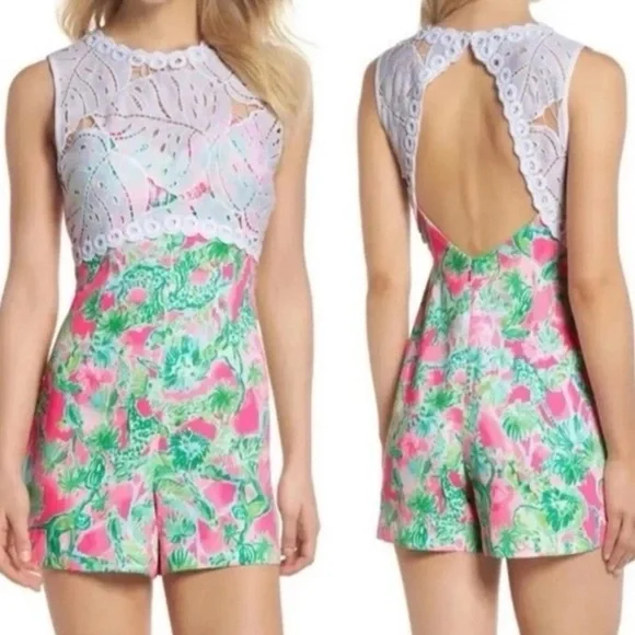 Lilly Pulitzer Sadie Romper - Picture 1 of 4
